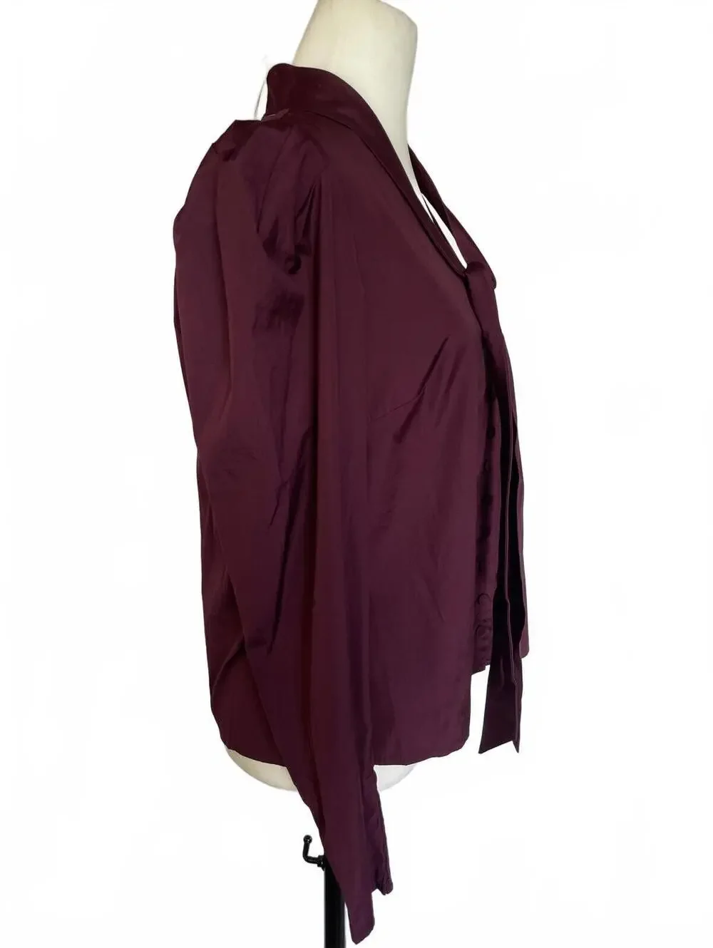 Madewell S Pomegranate Burgundy Puff Sleeve Blouse Dark Academia Whimsigoth NWT